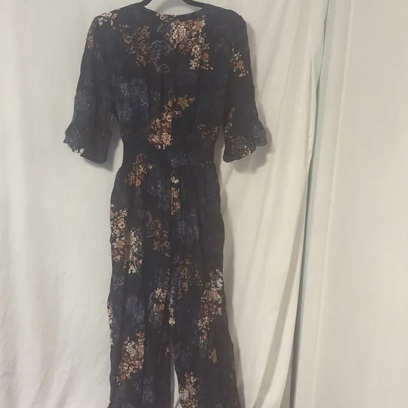 Anthropologie x Kachel floral satin jumpsuit - Picture 7 of 13
